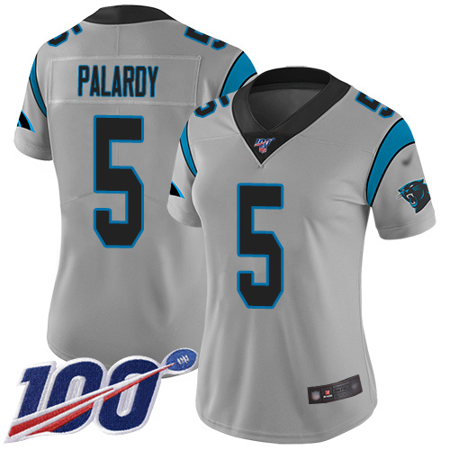 Carolina Panthers Limited Silver Women Michael Palardy Jersey NFL Football #5 100th Season Inverted Legend->youth nfl jersey->Youth Jersey
